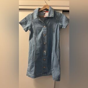 Cat & Jack Light Blue Denim Dress | Girls Size L (10–12) | NWT